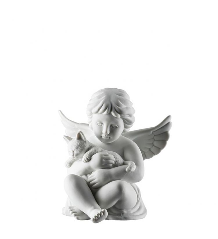 Porcelāna figūra ANGEL WITH CAT